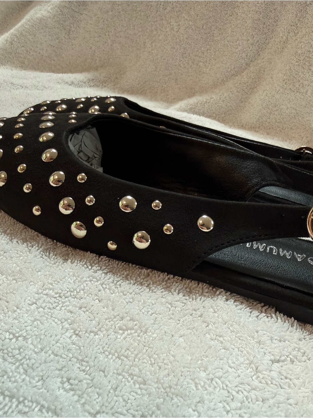 Studded Black Slingback Mules bundle shoes for deep discounts :) - Picture 3 of 7